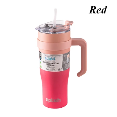 58233C, Splash Bottle Stainless Steel Travel Mug 40oz 2 Tone, 191554582330