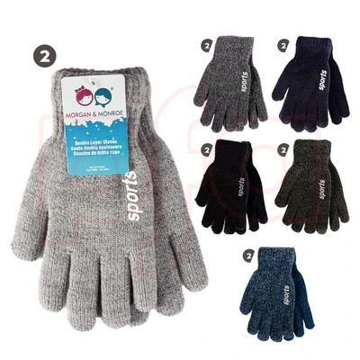 11274, MORGAN & MONROE Boys Glove Marled 2 Layer Sports, 191554112742