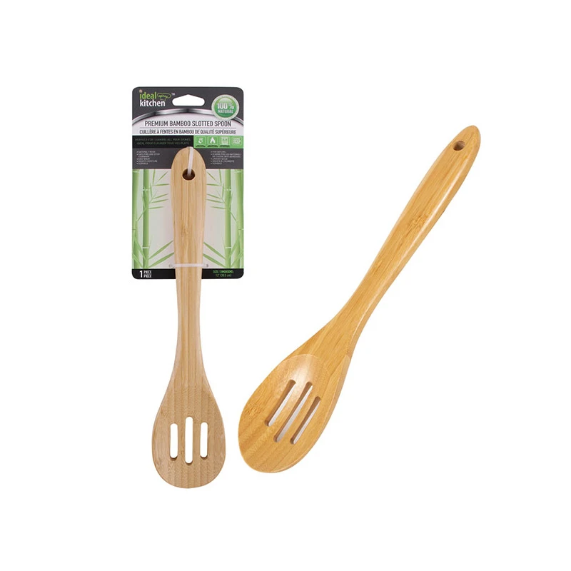 Ideal Kitchen Premium Bamboo Slotted Spoon