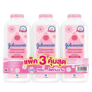 JJP380-3PK-B, JJ Baby Powder 380g 3PK Blossom, 8850007014959