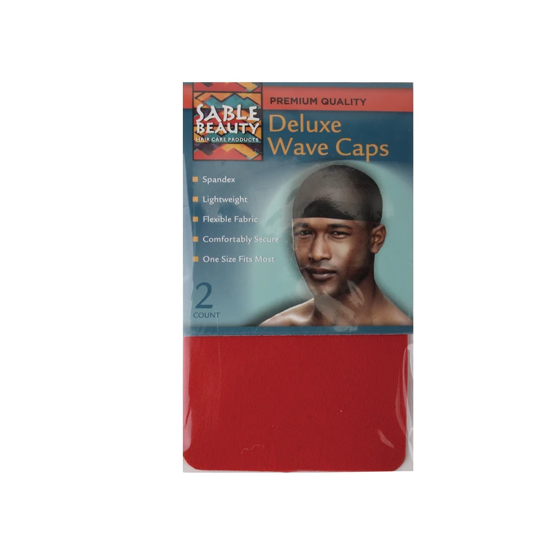 Sable Beauty Deluxe Wave Cap 2PK Red
