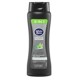 WR86086, White Rain 15oz Men's 3in1 Body Wash Mountain Spring, 809219700486