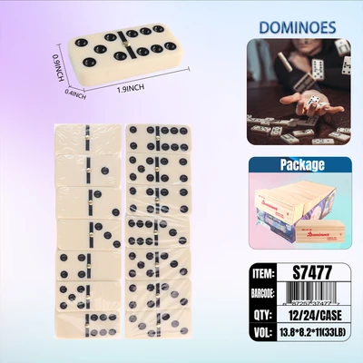 S7477, Dominoes Woodbox 28, 887257374777