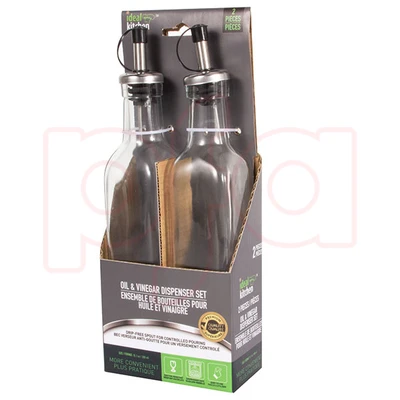 33184, Ideal Kitchen Oil & Vinegar Dispenser 2PK Set, 191554331846
