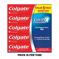 CTP8CP40, Colgate TP 8oz  5PK Cavity Protection Price Per Tube, 035000510983