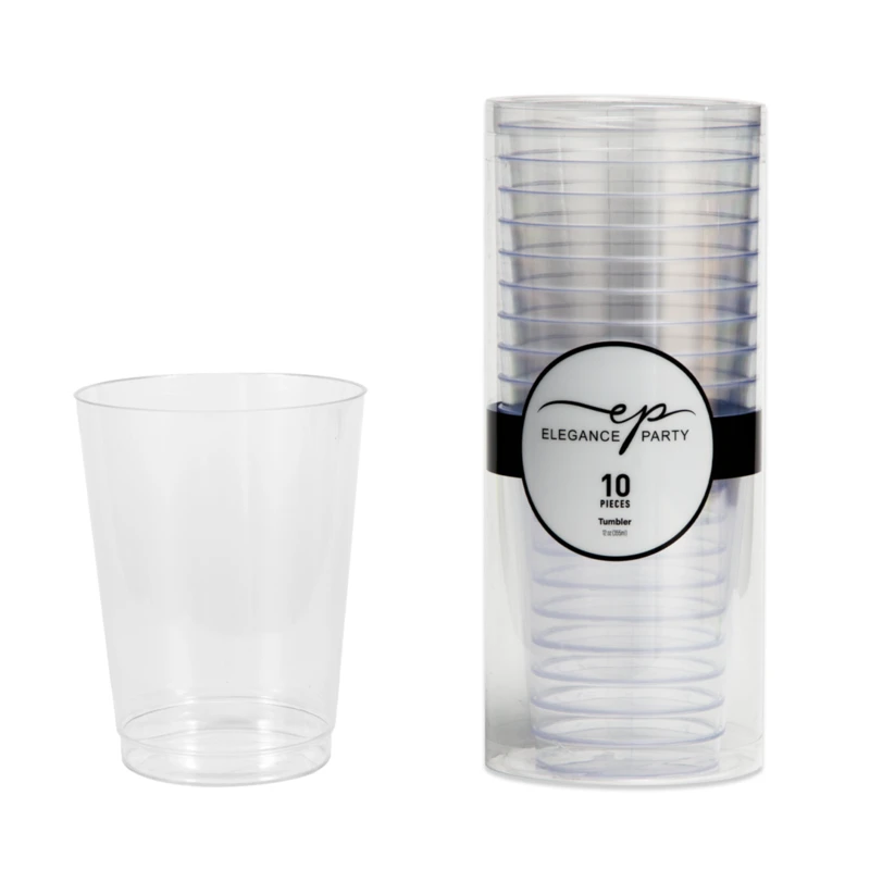 Elegance Party 10PK 12oz Tumbler Clear