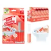 60132, Toilet Cleaning Gel 4 Pack Clean Peach Scent 6.43oz with 56 Stamps - Air Fusion, 191554601321