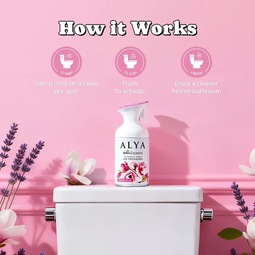 99122, ALYA Bathroom Trigger Spray 5.5oz – Magnolia, 8696601064385
