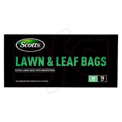 ST-30217, Drawstring Trash Bag Flex 39 Gal 70CT Black Lawn & Leaf - Scotts, 191554302174
