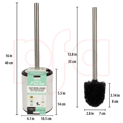 70007, Ideal Home SS Toilet Brush w/ Flip Cap, 191554700079