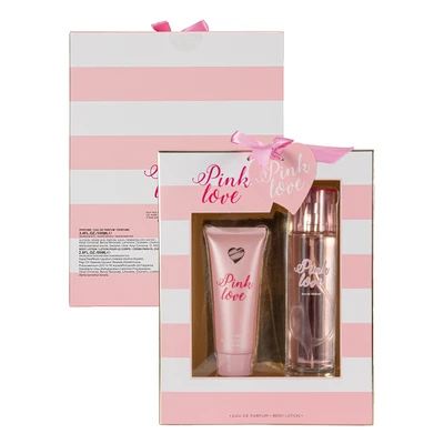 88936, Women's 2pcs Set  PINK LOVE 3.4fl.oz EDP 2.8fl.oz Body Lotion, 191554889360