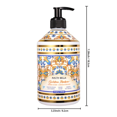 60680, Molto Bella Hand Soap 21.3oz – Golden Amber, 191554606807