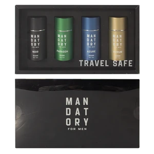 OD88544, MANDATORY Men's Cologne 4pcs Coffret Set TRAVEL SAFE, 191554885448