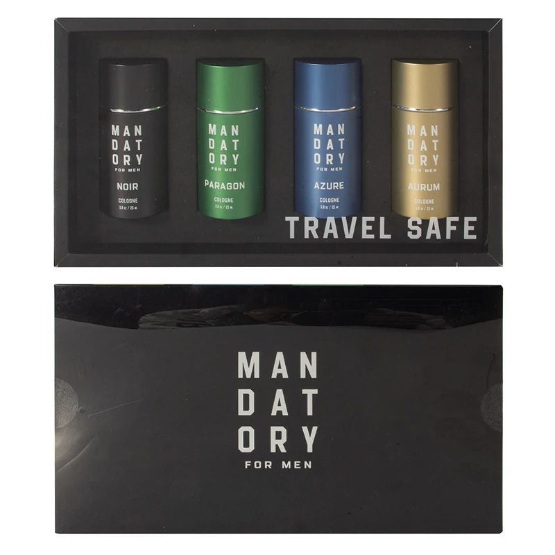 MANDATORY Men's Cologne 4pcs Coffret Set TRAVEL SAFE