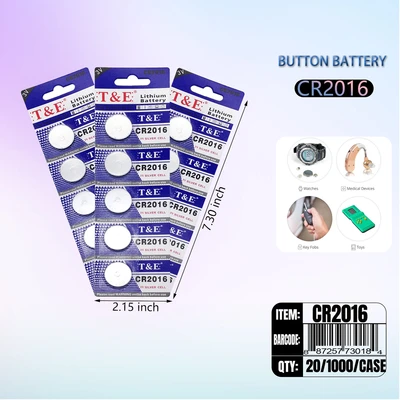 CR2016, Battery Cell CR2016 (Match ), 6970905250302