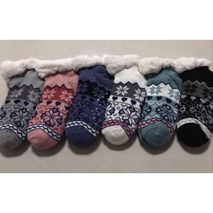 12020, Thermaxxx Sherpa Socks w/ Non-slip Bottom Ankle, 191554120204