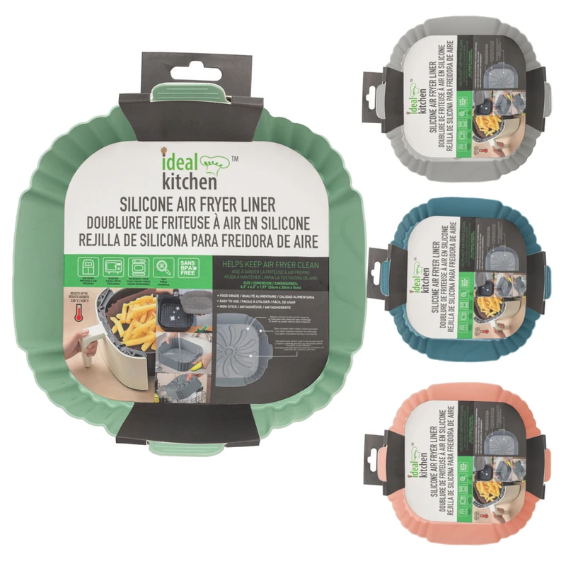 Ideal Kitchen Air Fryer Liner Silicone 8.27in Square