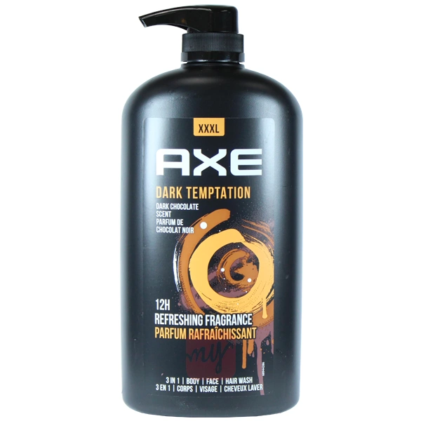 ABW33DT, Axe Body Wash Pump (1L) 33.8oz Dark Temptation, 8901030912634