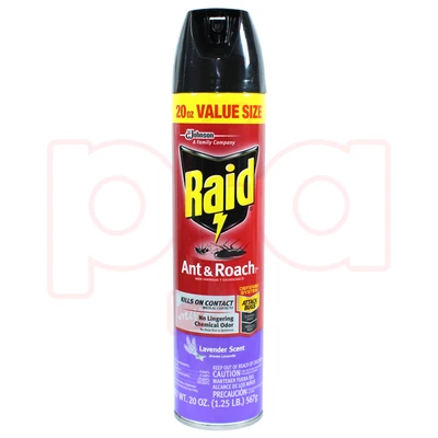 R20LA, Raid Ant & Roach Spray 20oz Lavender, 046500002663