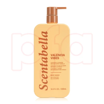 60693, Scentabella Body Wash 16.9oz/500mL  Valencia Vibes, 191554606937