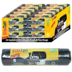 30102, Xtratuff Trash Bag Roll 33GAL 8CT, 191554301023