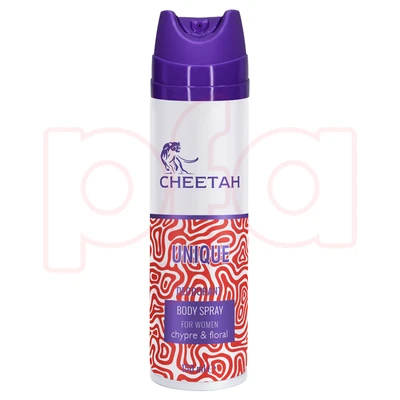 99107, Cheetah Ladies Body Spray 150mL (3.4oz) Unique, 8696601102121