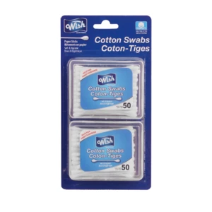 24023, Wish Cotton Swabs Paper 50CT*2PK, 191554240230