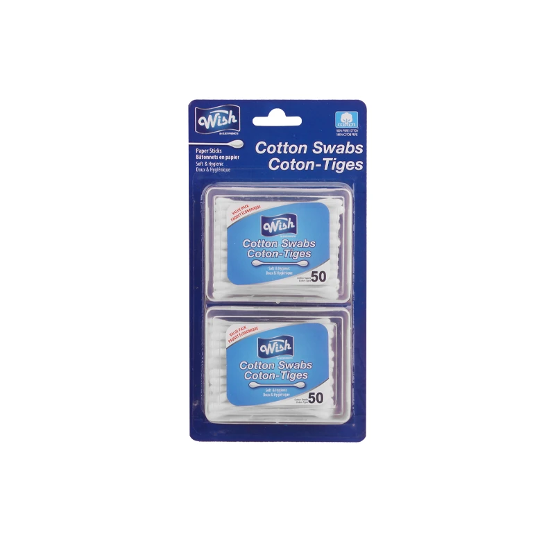 Wish Cotton Swabs Paper 50CT*2PK