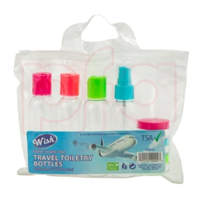 40002, Wish Travel Bottle Set 7PK Pouch, 191554400023