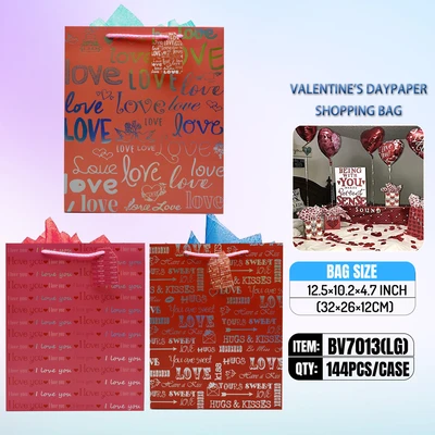 BV7013-LG, VALENTINE GIFT BAG LG, 887257170324