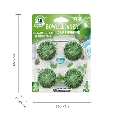 60114, Air Fusion Bowl Cleaner & Air Freshener 4PK – Lime, 191554601147