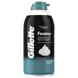 GS11S, Gillette Foamy Shaving Cream 11oz Sensitive, 047400241459