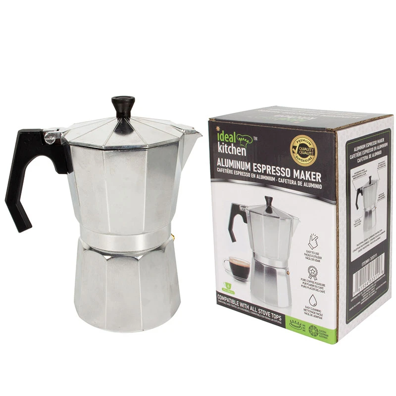 Ideal Kitchen 6cups Aluminum Espresso Maker