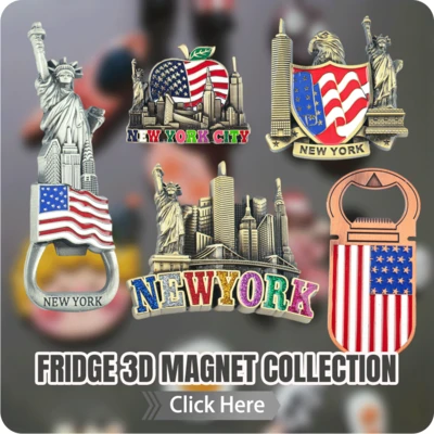 MAGNET-M, New York Souvenir Metal Medium Magnet Assorted, 88725791727