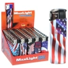 J20750, MaxLight Electronic Lighter Flags PDQ, 605369002414