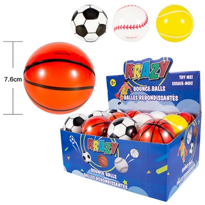 84144, Krazy Super High Bounce Ball 7.6cm Sports, 191554841444