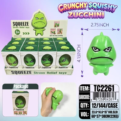 TC2261, Crunchy Squishy Squash 4.5", 887258042613