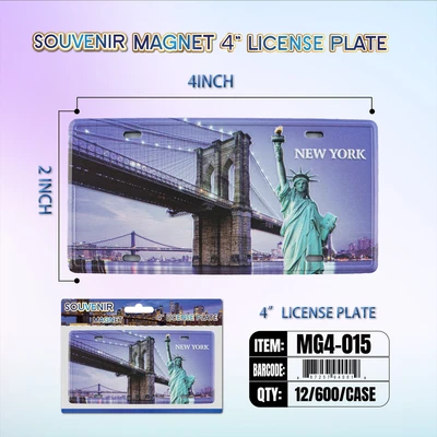 MG4-015, License Plate Magnet  4“x2", 887257940019