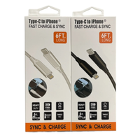 6FT mesh Type C to iPhone cable