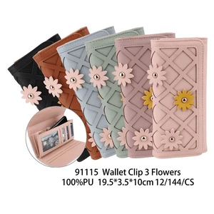 91115, CC Wallet Clip 3 Flowers, 191554911154