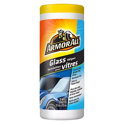 AA25GW, ARMOR ALL GLASS WIPES 6/25ct, 070612108654