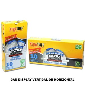 30113, Xtratuff Trash Bag Box 13G 10CT Drawstring White, 191554301139
