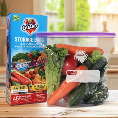 31104, Fresh Guard Storage Bags Gallon 45ct, 191554311046