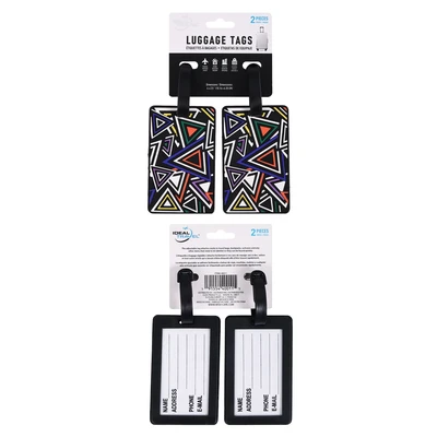 40011, Ideal Travel Rectangular Luggage Tags 2PK, 191554400115