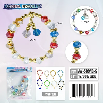 JW-5094, Crystal Bracelet Random Color, 887257850011