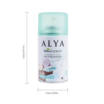 99127, ALYA Bathroom Automatic Spray Refill 5.5oz – Cool Linen, 8696601064286