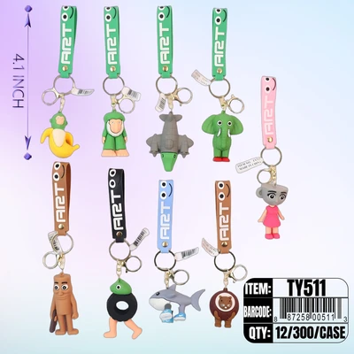 TY511, Italian Brainrot KeyChain  12/ 300/IPK, 887258005113