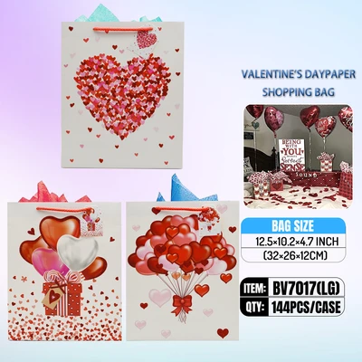 BV7017-LG, VALENTINE GIFT BAG LG, 887257170409