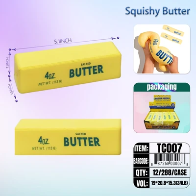 TC007, Squishy Butter 4OZ 1.5" X 5.1", 887258030078
