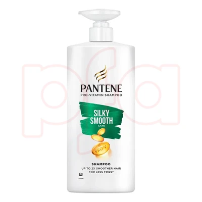 PS480-SS, Pantene Shampoo 480ml w/ Pump Silky Smooth, 4902430412971